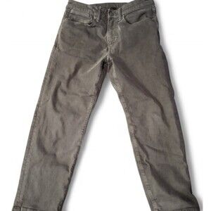 American Eagle Men's AirFlex Temp Tech Gray Slim Straight Dark Wash 5-Pocket